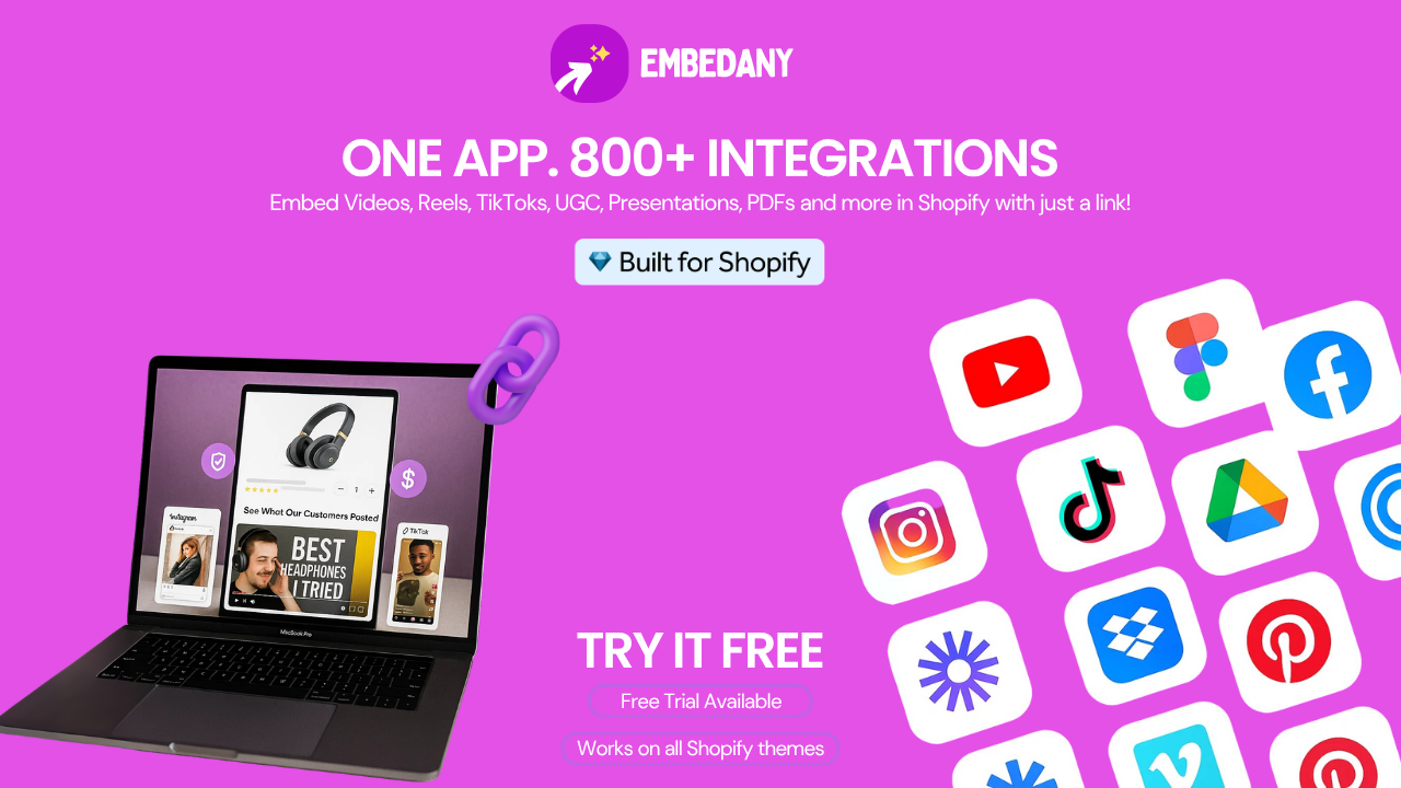 EmbedAny Shopify App