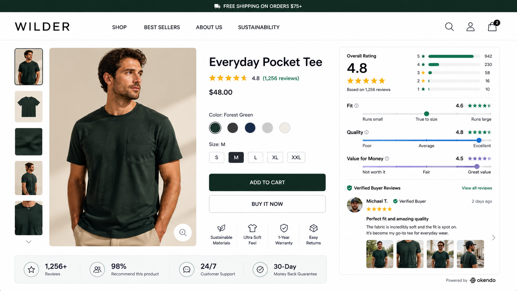 Okendo attribute reviews Shopify DTC