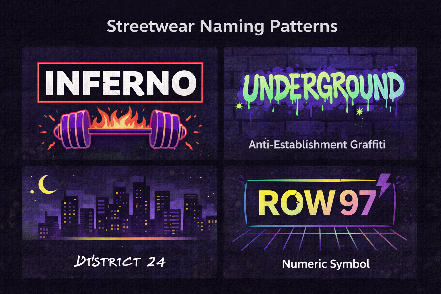 Streetwear brand name ideas analysis