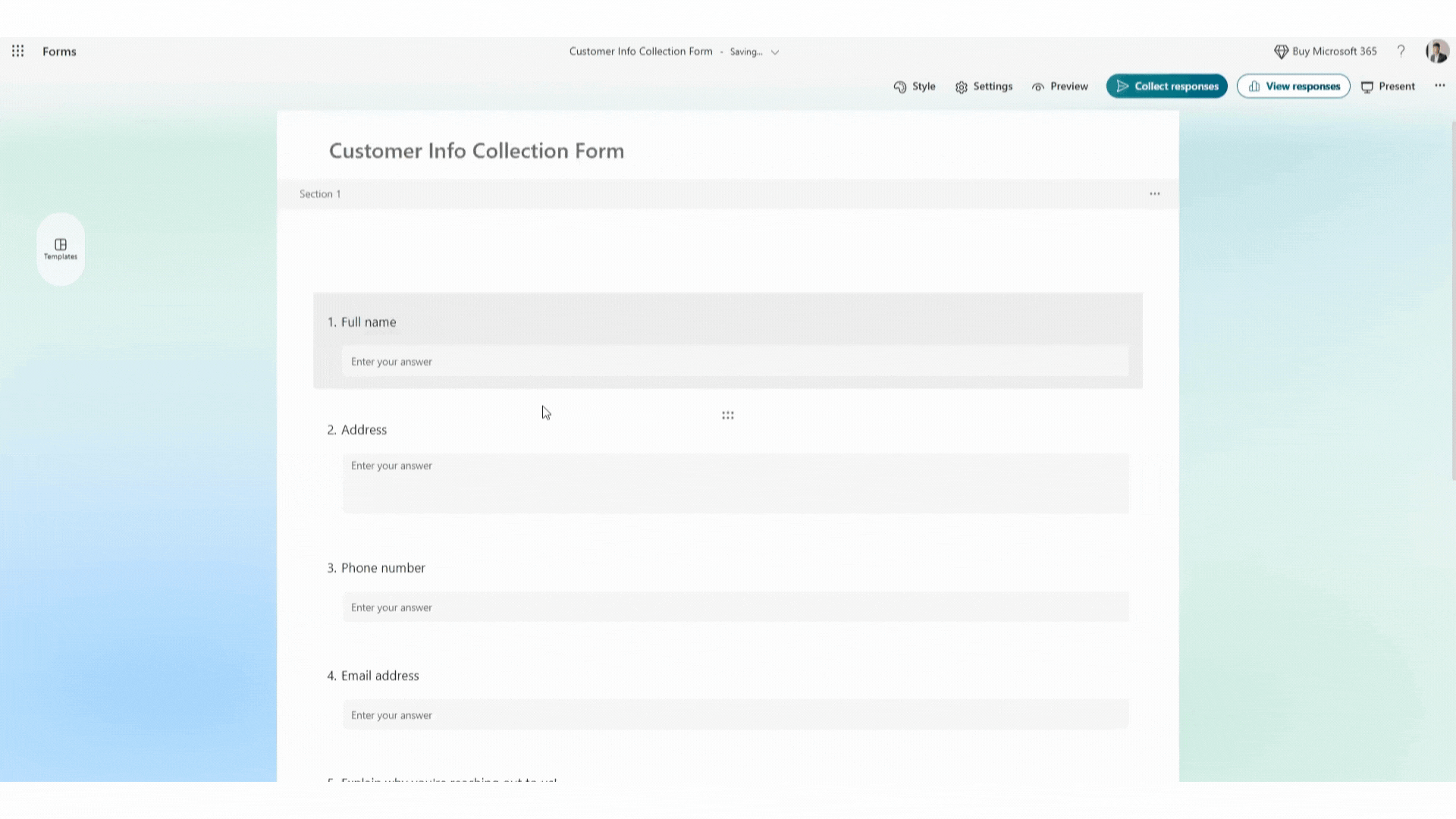 Gif on how to embed form in Shopify using EmbedAny