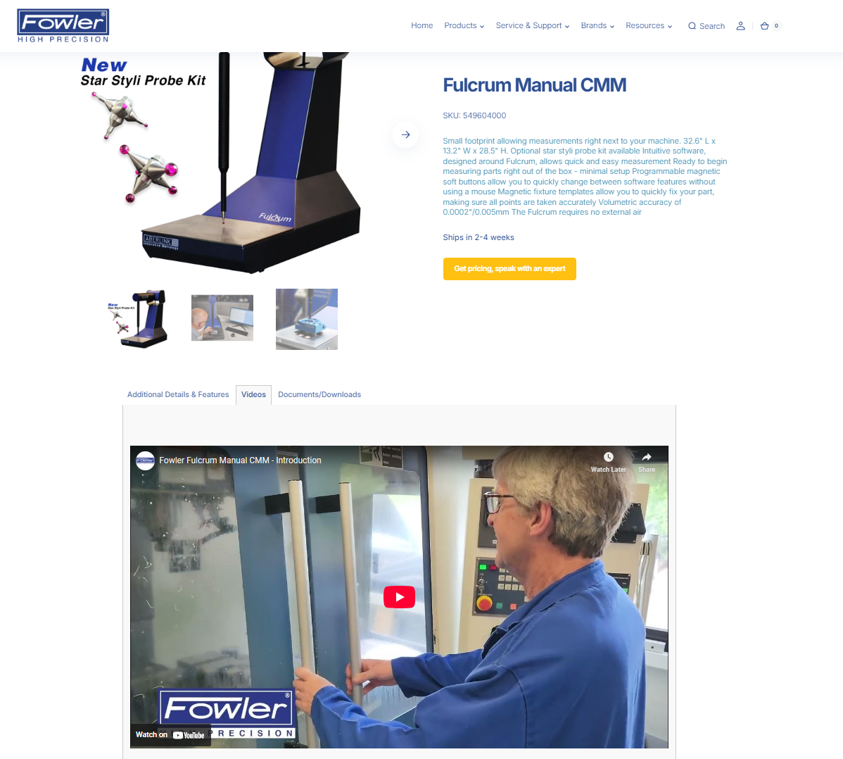 Fowler Xtender Bore Gage Example