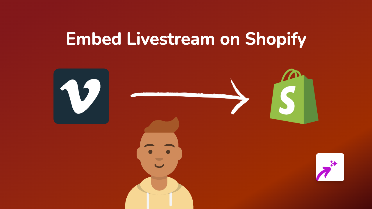 How to Embed Livestreams on Your Shopify Store Using EmbedAny
