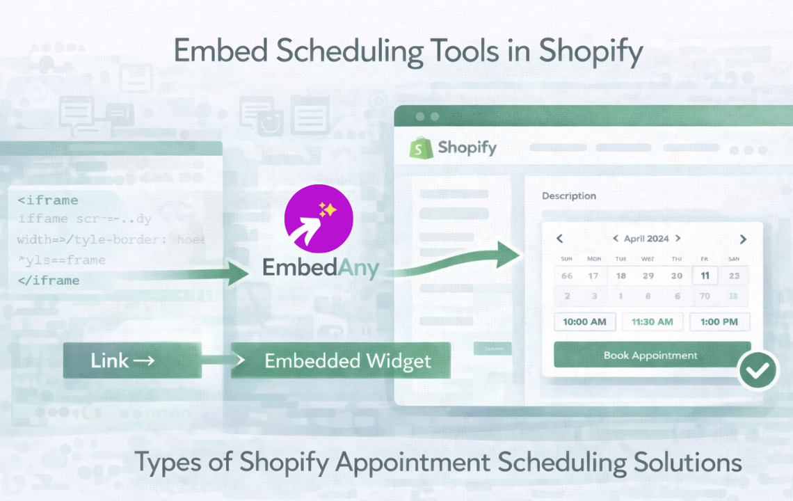 embedany scheduling tool