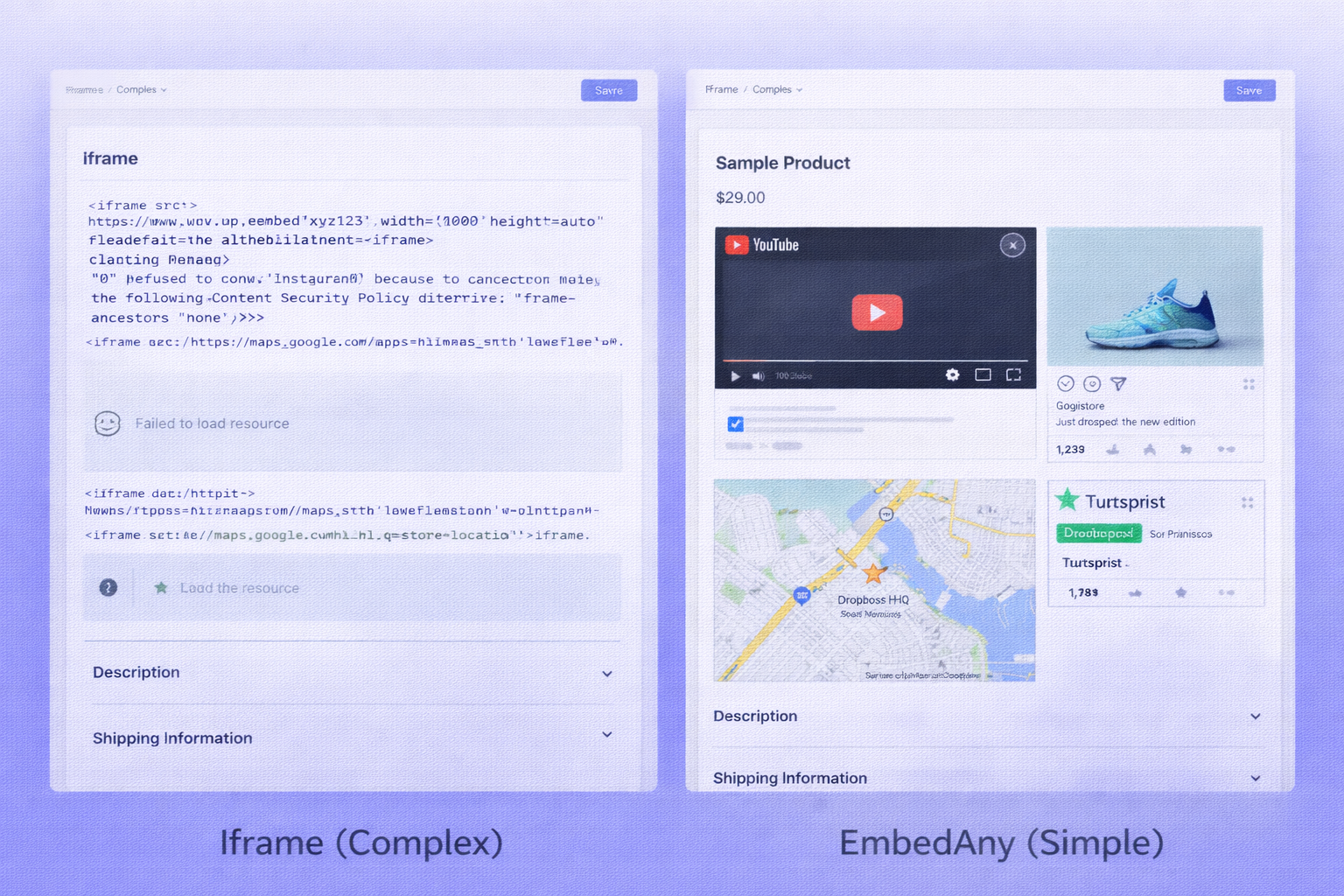 EmbedAny Comparison