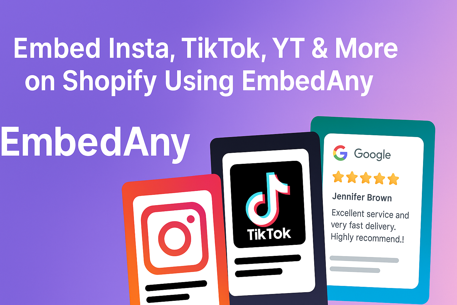 EmbedAny Shopify App UI preview